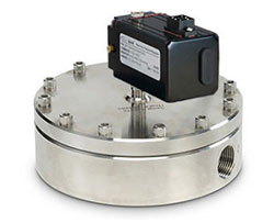 带有电子控制器的 Equilibar 流量控制阀(FCV)近照